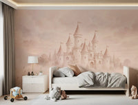 Castle Dreams – Faded Rose Wall Mural Wall Mural