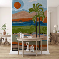 Sunlit Tropical Grove Mural Wall Mural