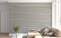 Serene Linear Waves Texture Wall Mural