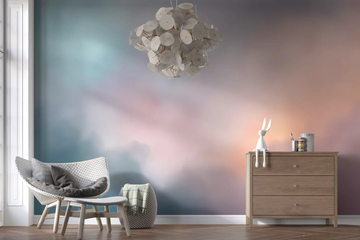 Ethereal Pastel Cloudscape Wall Mural