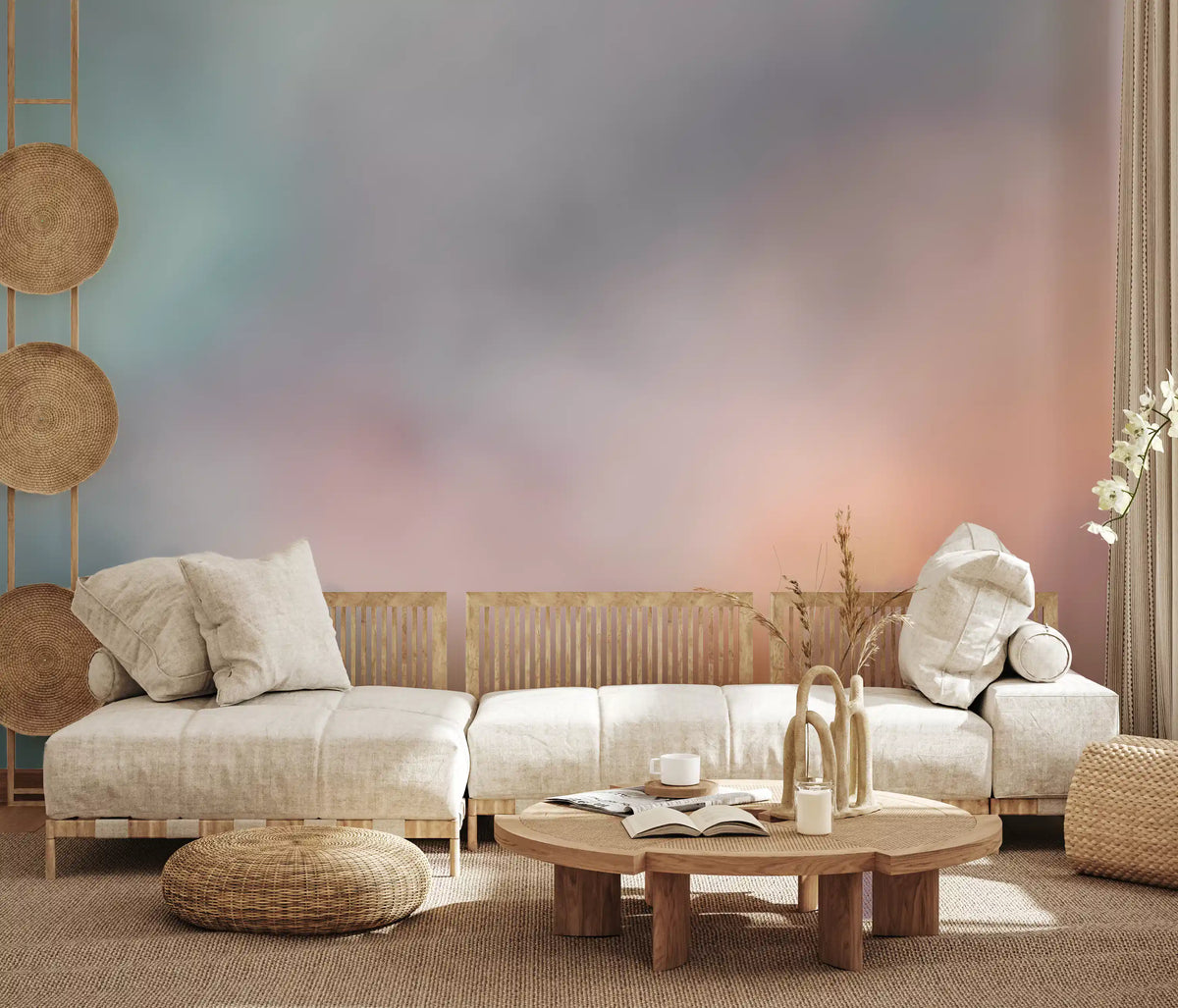 Ethereal Pastel Cloudscape Wall Mural