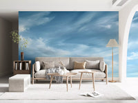 Abstract Clouds Wispy Sky Motion Wall Mural