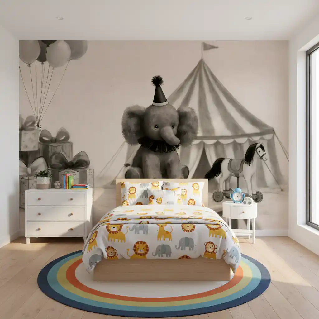 Circus Elephant Parade Wall Mural