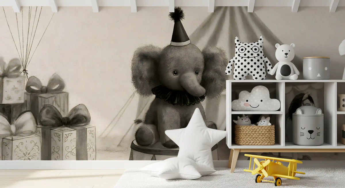 Circus Elephant Parade Wall Mural