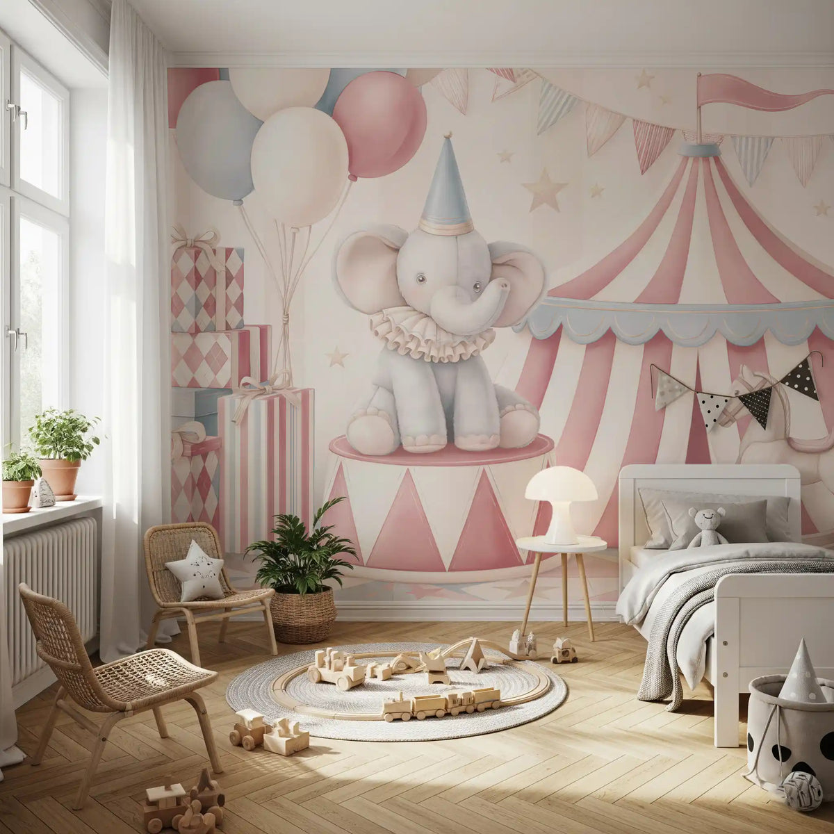 Little Circus Elephant Parade Wall Mural