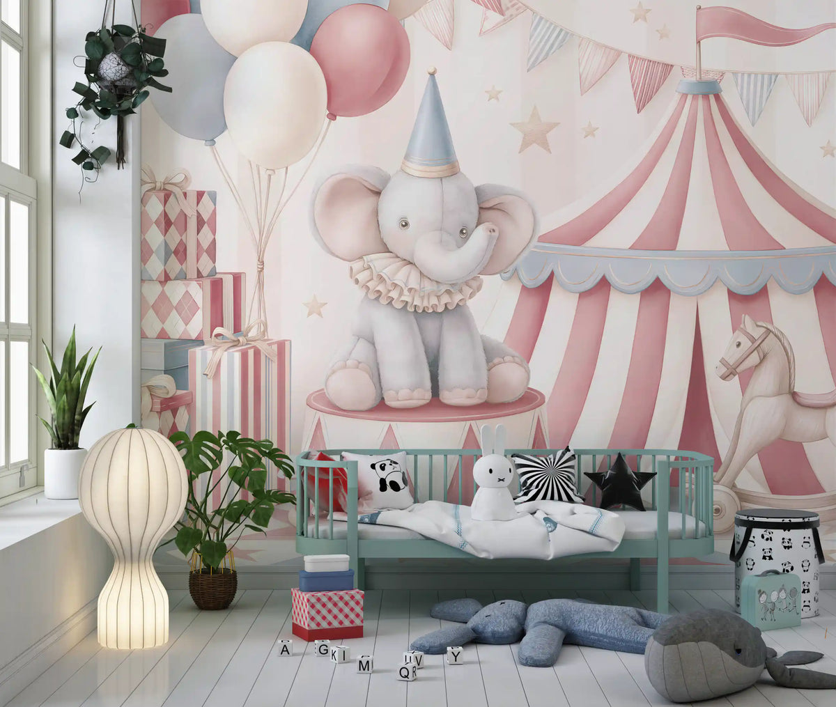 Little Circus Elephant Parade Wall Mural