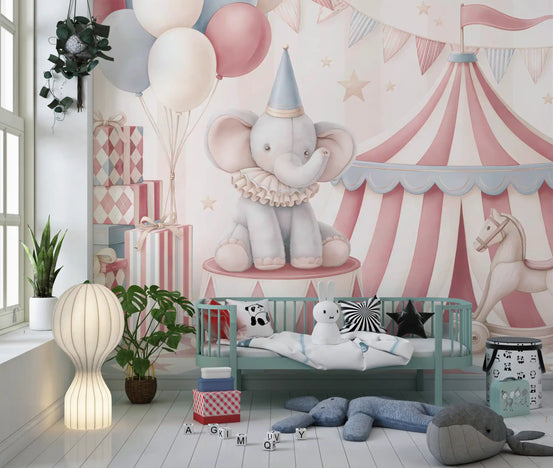 Little Circus Elephant Parade Wall Mural