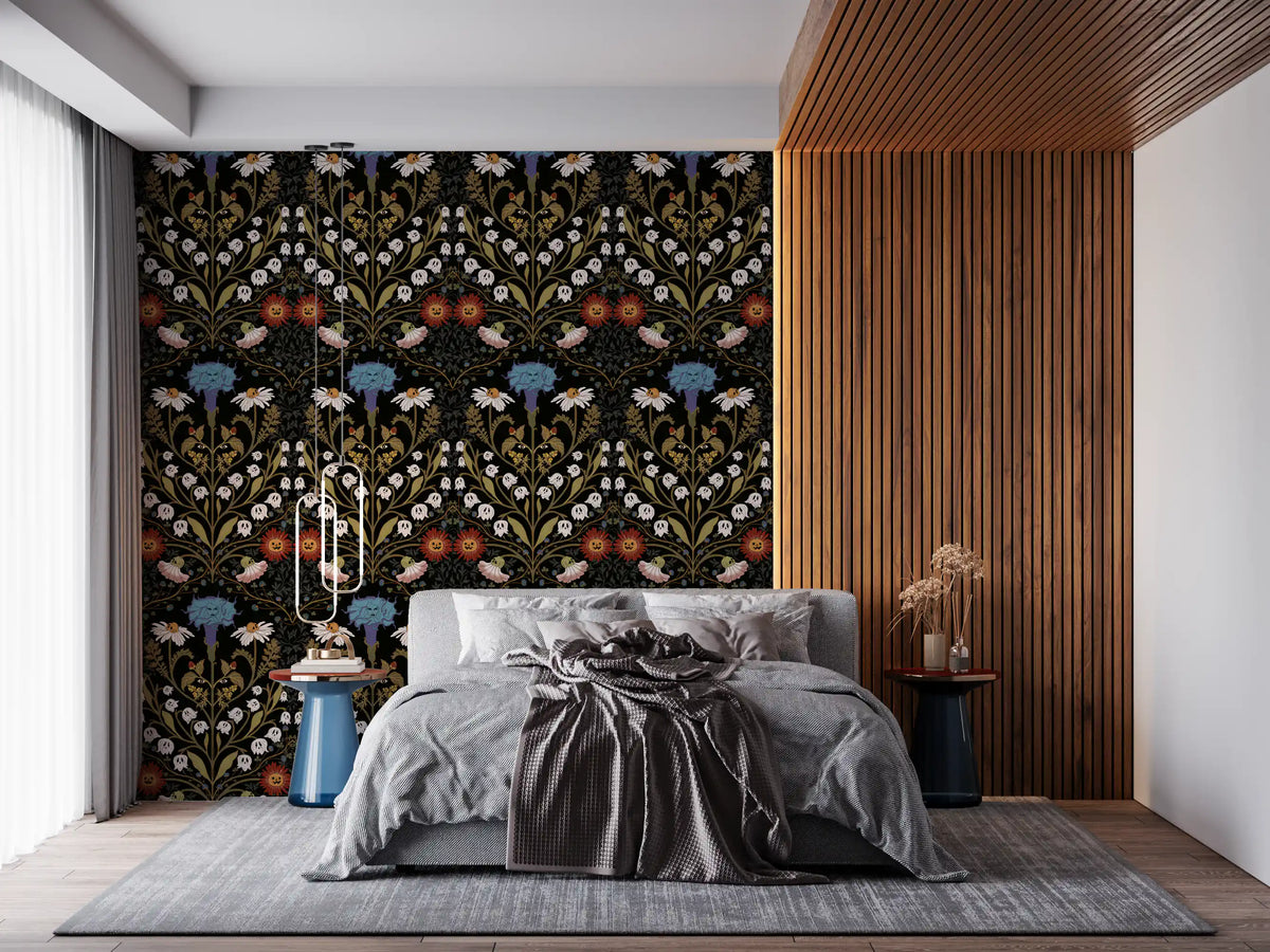 Spectral Bloom and Ghostly Foliage Wallpaper⁠