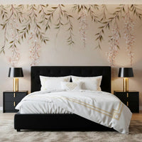 Minimalist Botanical Weeping Boughs Wall Mural
