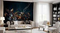 Rustic Autumnal Floral Composition Wall Mural