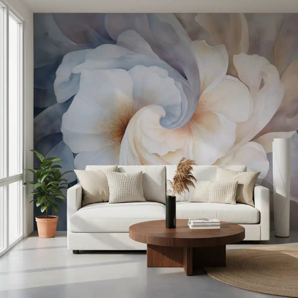 Floral Yin Yang Serenity Wall Mural