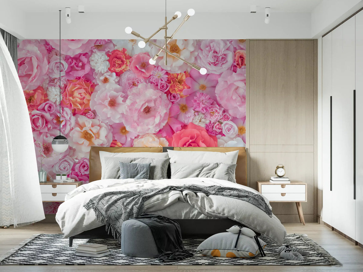 Petal Abundance Botanical Mosaic Wall Mural