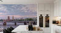 Thames Twilight Architectural Horizon Wall Mural