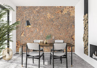 Organic Bark Swirls Wall Mural
