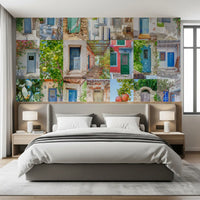Coastal European Architectural Montage Wall Mural