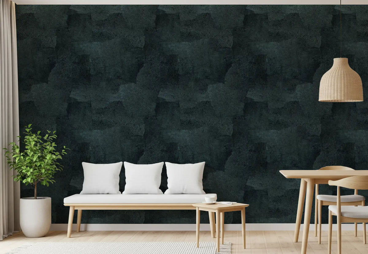 Torn Leather - Petrol Wallpaper⁠