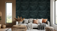 Torn Leather - Petrol Wallpaper⁠