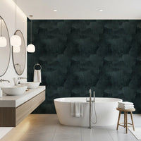 Torn Leather - Petrol Wallpaper⁠