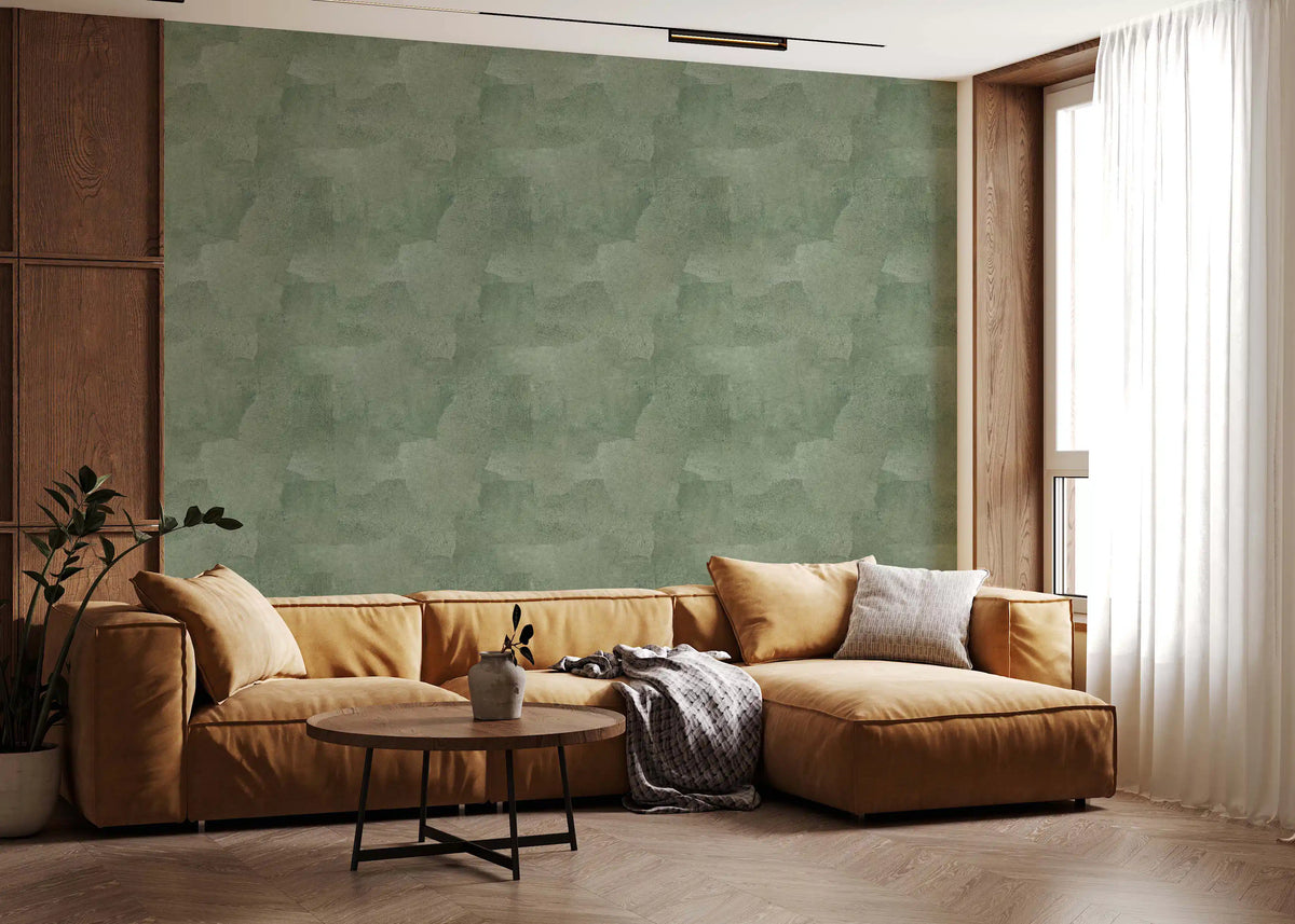 Torn Leather - Celadon Wallpaper⁠
