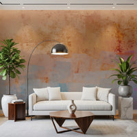 Sunset Horizon Brushstrokes Wall Mural