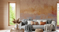 Sunset Horizon Brushstrokes Wall Mural
