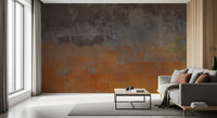 Abstract Layers of Ochre Wall Mural