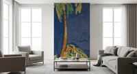 Abstract Painted Palm Landscape Wall Mural