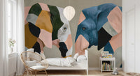 Abstract Elephant Encounter Wall Mural