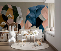 Abstract Elephant Encounter Wall Mural