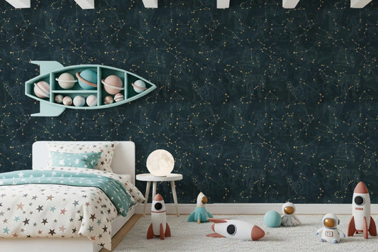 Eternal Star Atlas - Petrol Wallpaper⁠