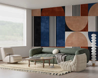 Modern Geometric Mosaic Wall Mural