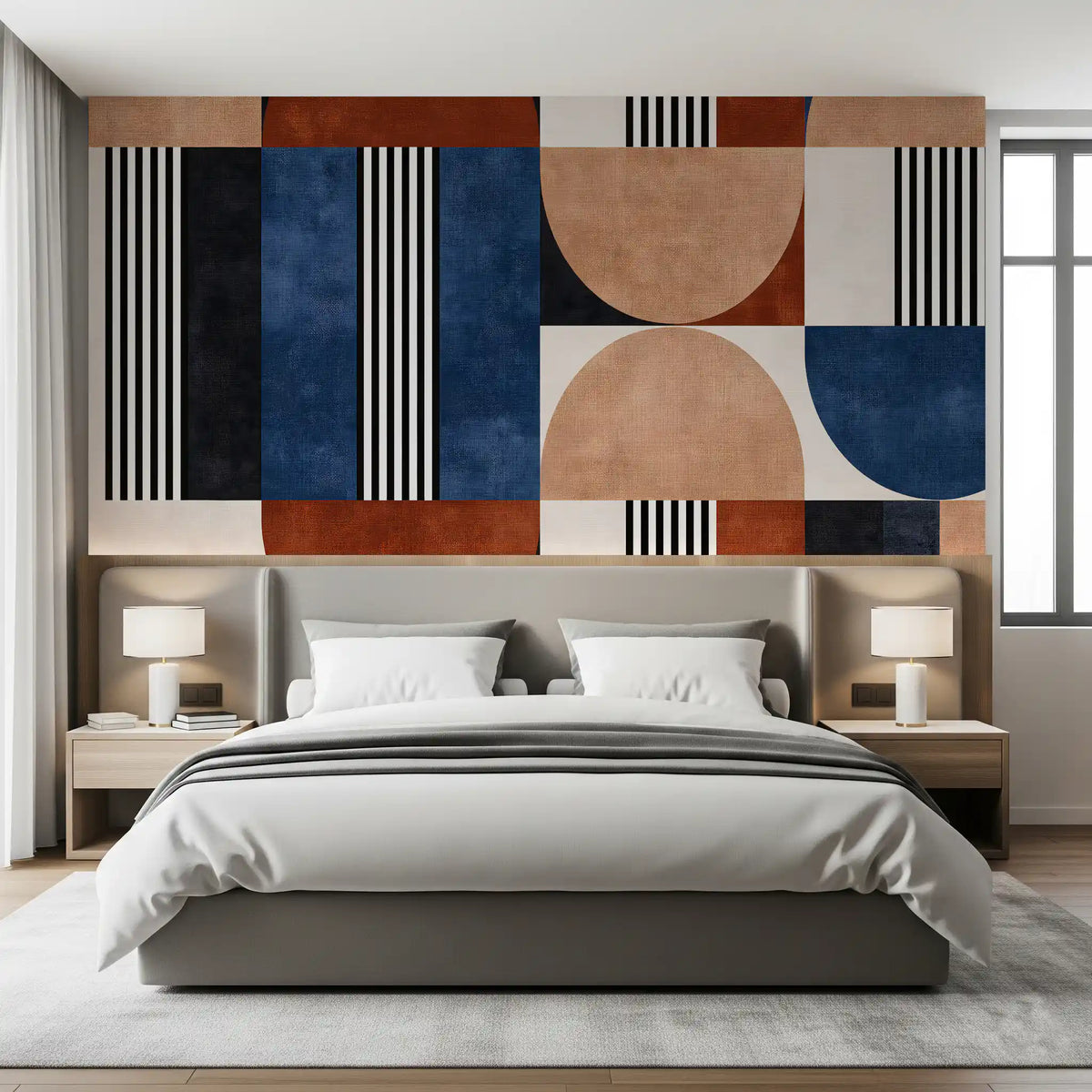Modern Geometric Mosaic Wall Mural