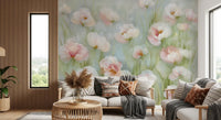 Ethereal Pastel Meadow Wall Mural