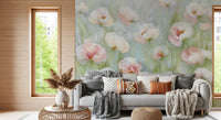 Ethereal Pastel Meadow Wall Mural