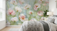 Ethereal Pastel Meadow Wall Mural