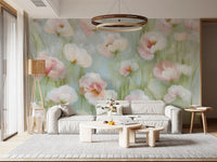 Ethereal Pastel Meadow Wall Mural