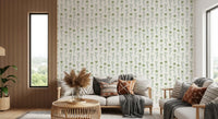 Minimalist Green Sprig Botanical Wallpaper⁠