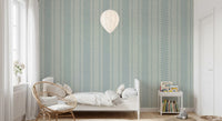 Ticking Checker Stripes - Watery Canvas Wallpaper⁠