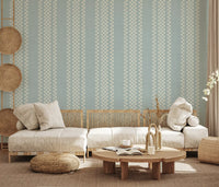 Ticking Checker Stripes - Watery Canvas Wallpaper⁠