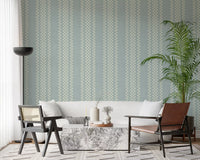 Ticking Checker Stripes - Watery Canvas Wallpaper⁠