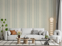 Ticking Checker Stripes - Watery Wallpaper⁠