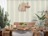 Ticking Checker Stripes - Watery Wallpaper⁠