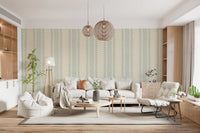 Ticking Checker Stripes - Watery Wallpaper⁠