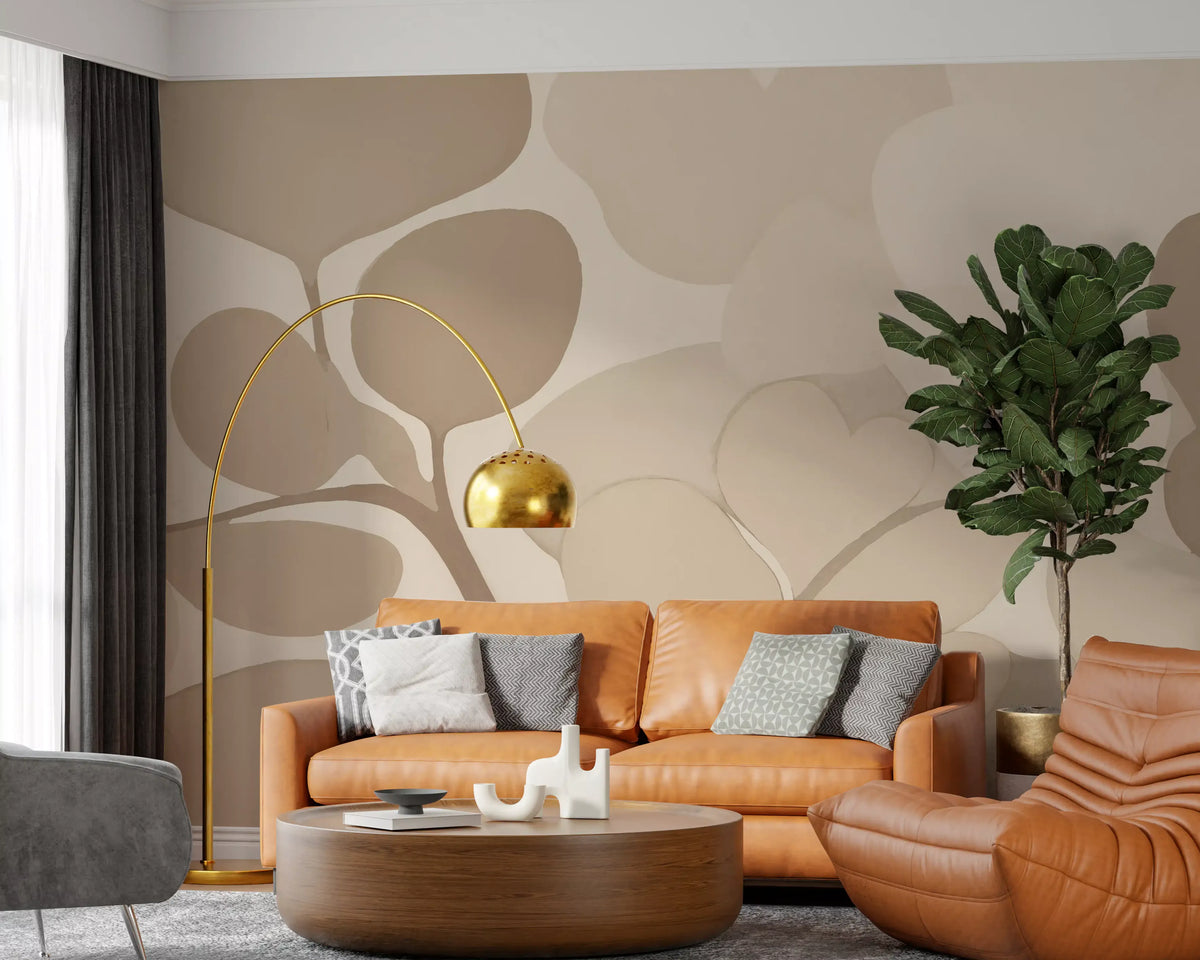 Emils Bouquet - Sepia Wall Mural