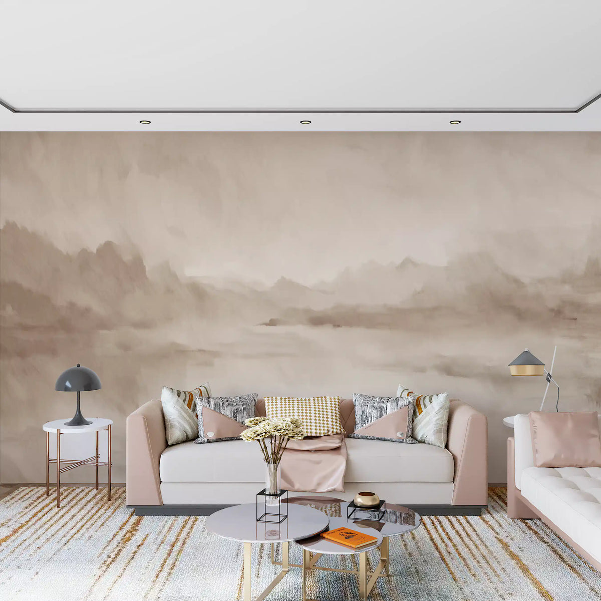 Velvet Horizon - Sepia Wall Mural