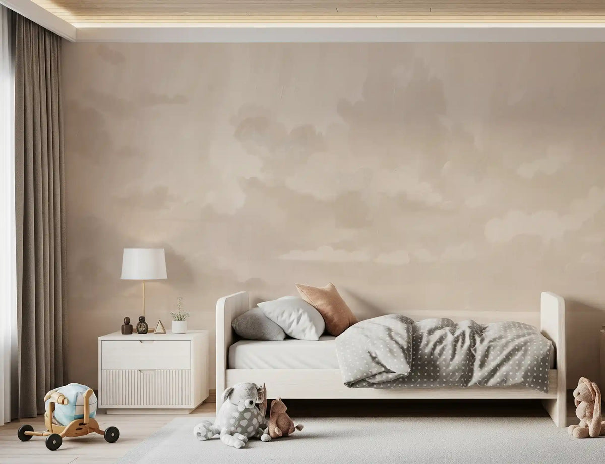 Velvet Smoke - Sand Wall Mural