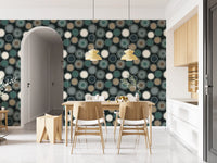 Graphic Sunburst Repeat Wallpaper⁠
