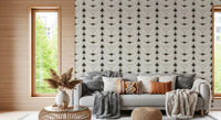 Modern Geometric Ribbon Waves Wallpaper⁠