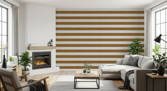 Golden Beige Striped Texture Wallpaper Wallpaper⁠
