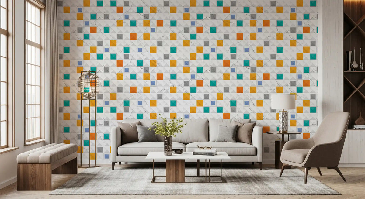 Luxury Gold Geometric Marble Wallpaper Wallpaper⁠